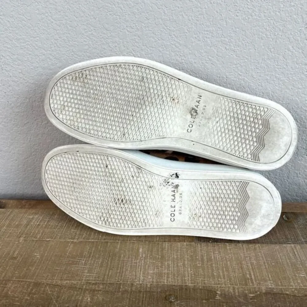 Cole Haan Leopard Print Slip-On Sneakers in Brown and Tan